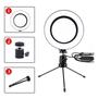 Imagem de Iluminador Ring Light de Mesa 6 Polegadas + Tripé + Luz Led 3 Temperaturas - A.Cat