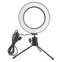 Imagem de Iluminador Ring Light Led Selfie Smart 16Cm Usb Com Tripé