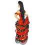 Imagem de Imagem Cigana a Batizar Vestido Vermelho com Preto 25cm Escultura