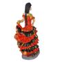 Imagem de Imagem Cigana a Batizar Vestido Vermelho com Preto 25cm Escultura
