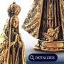 Imagem De Nossa Senhora Aparecida Gesso Dourada 22cm nossasenhoraaparecida ouro velho Estilo Barroco Decoração Bronze - Divinário Imagem de Imagem De Nossa Senhora Aparecida Gesso Dourada 22cm nossasenhoraaparecida ouro velho Estilo Barroco Decoração Bronze