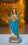 Imagem de Imagem Estatueta Imaculada Sagrado Coração Maria 15cm Resina