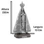 Imagem de Imagem Nossa Senhora Aparecida 25 Cm Metal  Base de Madeira - Sacred