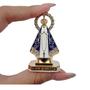 Imagem de Imagem Nossa Senhora Aparecida Miniatura Dourada Com Dupla Face Ref:182