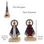 Imagem de Imagem Nossa Senhora Aparecida Miniatura Dourada Com Dupla Face Ref:182