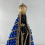 Imagem de Imagem nossa senhora aparecida pérola azul com strass 23cm