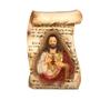Imagem de Imagem Sacra Em Resina Do Sagrado Coração De Jesus Tipo Estampada No Pergaminho Com Luz