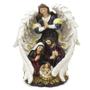 Imagem de Imagem Sagrada Família Anjo Asa Branca Importada Resina 19 cm