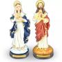 Imagem de Imagem Sagrado Coração De Maria E De Jesus 15 Cm Em Resina