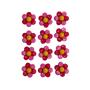 Imagem de Imãs 3D Flores Rosas - Conjunto com 24 unidades
