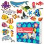 Imagem de Ímãs de Madeira SPARK & WOW Sea Life - Conjunto com 20 Peças (2+ anos)
