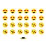 Imagem de Imãs Enfeite De Geladeira E Painel Botão Emojis 24 Unidades