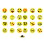 Imagem de Imãs Enfeite de Geladeira e Painel Botão Emojis 24 Unidades
