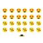 Imagem de Imãs Enfeite de Geladeira e Painel Botão Emojis 24 Unidades
