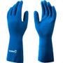 Imagem de Imbat Luva Latex  Forrada Azul 09 - Kit C/12 Pr