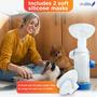 Imagem de Inalador Spacer Vivélle Handheld com 2 máscaras para animais de estimação e gatos