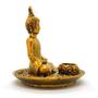 Imagem de Incensário 3 Varetas Buda Sagrado Dourado Orando Mod C