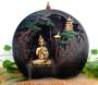 Imagem de Incensário Cascata de Fumaça Vale Meditação Buda com 5 Incensos Cone