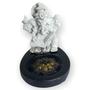 Imagem de Incensário Mini Oval Ganesh Livro branco e preto 5 cm resina