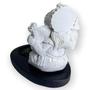 Imagem de Incensário Mini Oval Ganesh Livro branco e preto 5 cm resina