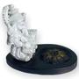 Imagem de Incensário Mini Oval Ganesh Livro branco e preto 5 cm resina