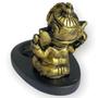 Imagem de Incensário Mini Oval Ganesh Mini Dourado 5 Cm