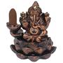 Imagem de  Incensário Queimador Cascata Ganesha Hindu + 5 Incensos Cone