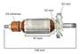 Imagem de Induzido Para Plaina Makita 1900 - 220v