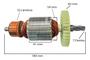 Imagem de Induzido Rotor Para Serra Circular Profissional Elétrica Makita 5902 9-1/4 220 Volts
