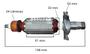 Imagem de Induzido Rotor Profissional Plaina Elétrica Makita 3709 3710 127volts