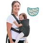 Imagem de Infantino Swift Classic Carrier with Pocket - 2 maneiras de transportar porta-aviões cinza com wonder bib & essentials storage front pocket, cinta traseira ajustável, voltado para dentro e para fora, material fácil de limpar