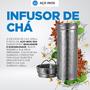 Imagem de Infusor De Aço Inox Chá Ervas Arell Para Garrafa Straw Flask