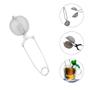 Imagem de Infusor De Chá Inox Coador Peneira Ervas Individual Com Cabo