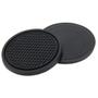 Imagem de Inserções De Porta-Copos De Silicone Preto Antiderrapante Para Carro 4pcs Tapete De Porta-Copos