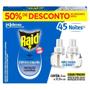 Imagem de Inseticida Elétrico Raid Protector 45 Noites Refil 32,9ml - Embalagem com 2 Unidades