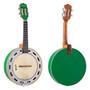 Imagem de Instrumento de Samba Banjo Elétrico Verde Rozini RJ11elvd