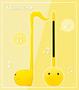 Imagem de Instrumento Musical Eletrônico Unicórnio Tamanho Regular Amarelo
