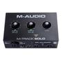 Imagem de Interface de Áudio USB M-Audio M-Track Solo com Pré-Amplificador Crystal e Phatom Power - Preto