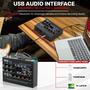 Imagem de Interface de Áudio USB Pyle PMUX9 - com MIC/LINE, Guitarra e RCA