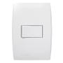 Imagem de Interruptor 1 Seção 4 X 2 Horizontal 10 Amperes 250V Branco Linha Ilus 5TA99040 - SOPRANO