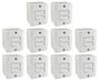 Imagem de Interruptor 1 Simples e 2 Paralela Sistema X Bco Radial c/10