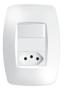 Imagem de Interruptor 1 Tecla Paralelo C/ Tomada 10a 4x2 Fame Elegance