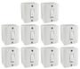 Imagem de Interruptor 1 Tecla Simples Sistema X Branco Radial c/ 10