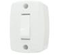 Imagem de Interruptor 1ts Retangular Sobrepor Branco - Ilumi