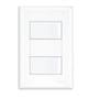 Imagem de Interruptor 2 Simples Distanciados 16A Com Placa Evidence - FAME