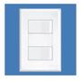Imagem de Interruptor 2 Simples Distanciados 16A Com Placa Evidence - FAME
