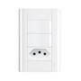 Imagem de Interruptor 2 Teclas + Tomada 10a C/ Placa 4x2 Fame Modulare