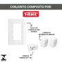 Imagem de Interruptor 2 Teclas + Tomada 10a C/ Placa 4x2 Fame Modulare