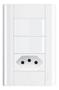 Imagem de Interruptor 2 Teclas + Tomada 20a C/ Placa 4x2 Fame Modulare