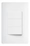Imagem de Interruptor 3 Simples Com Placa Suporte - FAME